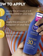 Nivea SUN Protect & Moisture хидратиращо мляко за тен SPF 30 200 мл.
