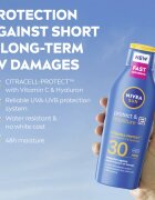 Nivea SUN Protect & Moisture хидратиращо мляко за тен SPF 30 400 мл.
