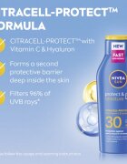 Nivea SUN Protect & Moisture хидратиращо мляко за тен SPF 30 400 мл.