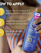 Nivea SUN Protect & Moisture хидратиращо мляко за тен SPF 30 400 мл.