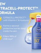 Nivea SUN Protect & Moisture слънцезащитен хидратиращ спрей SPF 50+ 250 мл.
