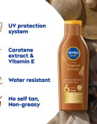 Nivea SUN Tropical Bronze мляко за загар SPF 6 200 мл.