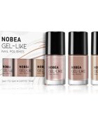 NOBEA Day-to-Day 3-Piece Gel-like Nail Polish set комплект лак за нокти Coffee Time