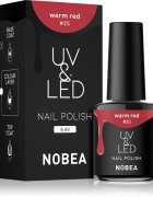 NOBEA UV & LED Nail Polish гел лак за нокти с използване на UV/LED лампа бляскав цвят Warm red #25 6 мл.