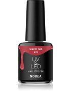 NOBEA UV & LED Nail Polish гел лак за нокти с използване на UV/LED лампа бляскав цвят Warm red #25 6 мл.