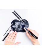 Notino Makeup Brushes Silicone Cleaning Mat For Make-Up Brushes почистваща подложка за четки Black 1 бр.