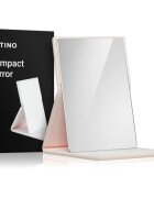 Notino Mirrors Compact Mirror козметично огледалце Leatherette Beige 1 бр.