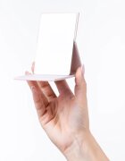 Notino Mirrors Compact Mirror козметично огледалце Leatherette Beige 1 бр.