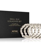 Notino Silk Collection Small Scrunchie Set комплект копринени ластици за коса цвят Cream
