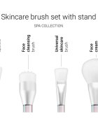 Notino Spa Collection Skincare brush set with stand четки за грижа за кожата