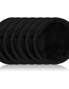 Notino Spa Collection Spa headband and make-up removal pads set комплект за премахване на грим и спа лента за глава Black 7 бр.