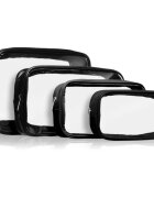 Notino Travel Collection Clear Organizer Set комплект за пътуване Black