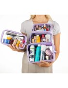 Notino Travel Collection Clear Organizer Set комплект за пътуване Purple 4 бр.