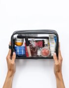 Notino Travel Collection Large Clear Organizer прозрачна козметична чантичка L Black 26x14x85 cm 1 бр.
