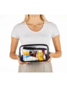 Notino Travel Collection Large Clear Organizer прозрачна козметична чантичка L Black 26x14x85 cm 1 бр.