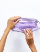 Notino Travel Collection Large Clear Organizer прозрачна козметична чантичка L Purple 1 бр.
