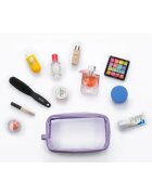 Notino Travel Collection Large Clear Organizer прозрачна козметична чантичка L Purple 1 бр.