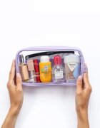 Notino Travel Collection Medium Clear Organizer прозрачна козметична чантичка M Purple 24x125x5 cm 1 бр.