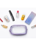 Notino Travel Collection Medium Clear Organizer прозрачна козметична чантичка M Purple 24x125x5 cm 1 бр.