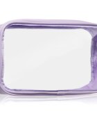 Notino Travel Collection Medium Clear Organizer прозрачна козметична чантичка M Purple 24x125x5 cm 1 бр.