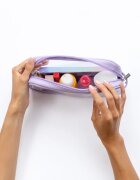 Notino Travel Collection Medium Clear Organizer прозрачна козметична чантичка M Purple 24x125x5 cm 1 бр.
