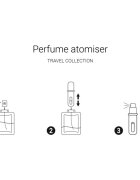 Notino Travel Collection Perfume Atomiser пълнещ се разпръсквач Black 5 мл.