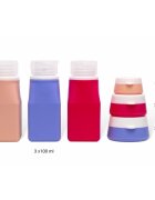 Notino Travel Collection Silicone Travel Bottles Set контейнери за пътуване за многократна употреба
