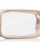 Notino Travel Collection Small Clear Organizer прозрачна козметична чантичка транспарентен S Beige 20x10x5 cm 1 бр.