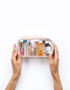 Notino Travel Collection Small Clear Organizer прозрачна козметична чантичка транспарентен S Beige 20x10x5 cm 1 бр.