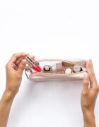 Notino Travel Collection Small Clear Organizer прозрачна козметична чантичка транспарентен S Beige 20x10x5 cm 1 бр.