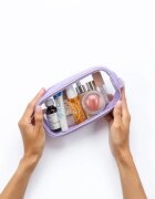 Notino Travel Collection Small Clear Organizer прозрачна козметична чантичка транспарентен S Purple 20x10x5 cm 1 бр.