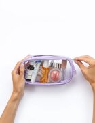 Notino Travel Collection Small Clear Organizer прозрачна козметична чантичка транспарентен S Purple 20x10x5 cm 1 бр.