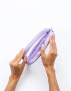 Notino Travel Collection Small Clear Organizer прозрачна козметична чантичка транспарентен S Purple 20x10x5 cm 1 бр.