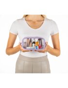 Notino Travel Collection Small Clear Organizer прозрачна козметична чантичка транспарентен S Purple 20x10x5 cm 1 бр.