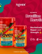 Novex Brazilian Keratin възстановяваща маска за увредена коса 400 гр.