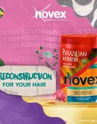Novex Brazilian Keratin възстановяваща маска за увредена коса 400 гр.