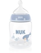 NUK First Choice Whale шише с контрол на температурата 0m+ 1 бр.