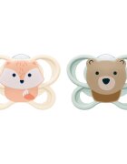 NUK Perfect Match Air 0-2 m биберон Fox/Bear 2 бр.
