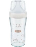NUK Perfect Match Glass Bottle стъклено бебешко шише с контрол на температурата 3m+ 1 бр.