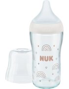 NUK Perfect Match Glass Bottle стъклено бебешко шише с контрол на температурата 3m+ 1 бр.