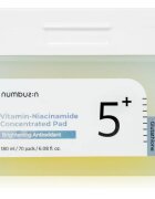 Numbuzin No. 5 Glutathione Vitamin Concentrated Toner Pad тонизиращи възглавнички за освежаване и хидратация 70 бр.