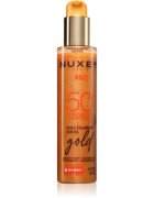 Nuxe Sun Sun Oil Gold SPF 50 слънцезащитно олио за лице и тяло с озаряващ ефект 150 мл.