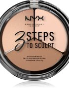 NYX Professional Makeup 3 Steps To Sculpt контурираща палитра за лице цвят 01 Fair 15 гр.