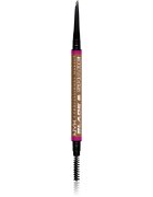 NYX Professional Makeup Blade & Shade молив за вежди с четка цвят 02 Blonde гр.