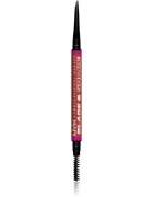 NYX Professional Makeup Blade & Shade молив за вежди с четка цвят 06 Rich Auburn гр.
