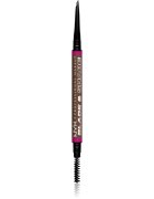 NYX Professional Makeup Blade & Shade молив за вежди с четка цвят 09 Brunette гр.