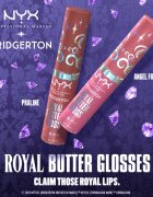 NYX Professional Makeup Bridgerton Royal Butter Gloss блясък за устни цвят 02 Praline 8 мл.