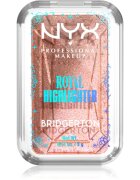 NYX Professional Makeup Bridgerton Royal Highlighter озарител цвят 01 Iridescent Peach 5 гр.
