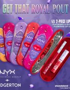 NYX Professional Makeup Bridgerton Royal Treasures комплект за устни цвят 06 2 бр.