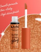 NYX Professional Makeup Butter Gloss Bling блясък за устни с блестящи частици цвят 03 Pricey 8 мл.
